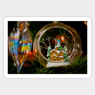 Christmas Xmas Tree Bauble Decoration Sticker